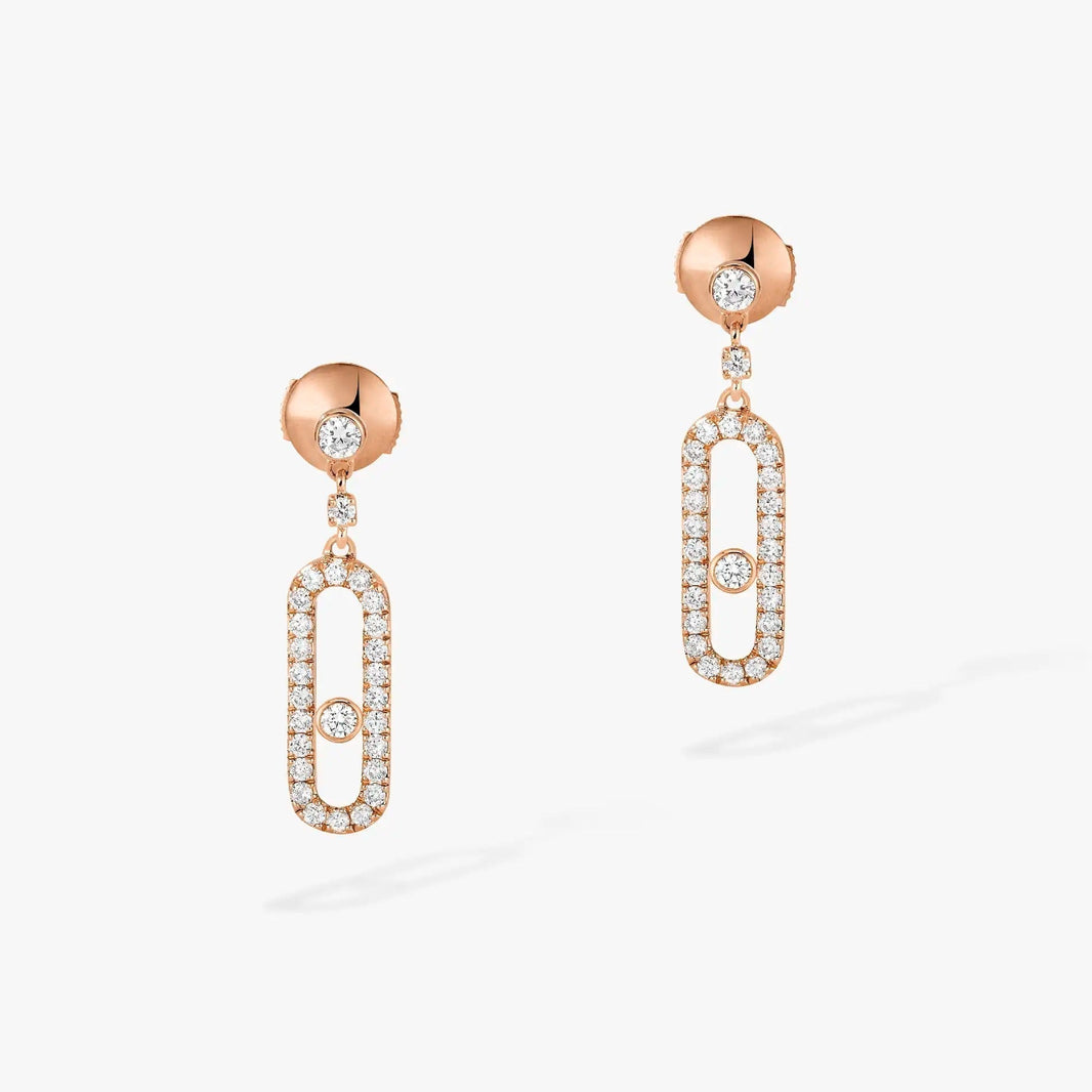 [LUCKY LOVE]DORMEUSES MOVE UNO DIAMOND EARRINGS