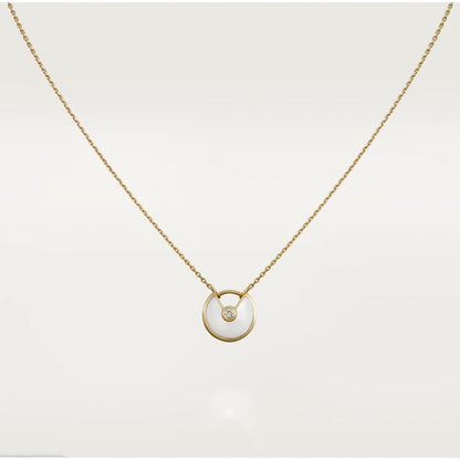 [LUCKY LOVE]AMULETTE ROSE GOLD MOP NECKLACE