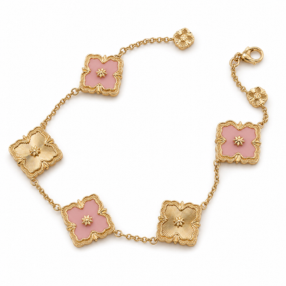 [LUCKY LOVE]OPERA 5 MOTIFS TULLE ENAMEL BRACELET