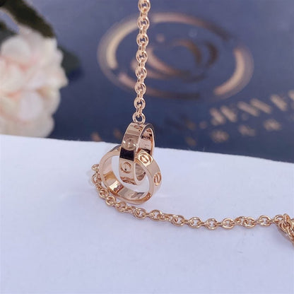 [LUCKY LOVE]LOVE BRACELET DOUBLE RING
