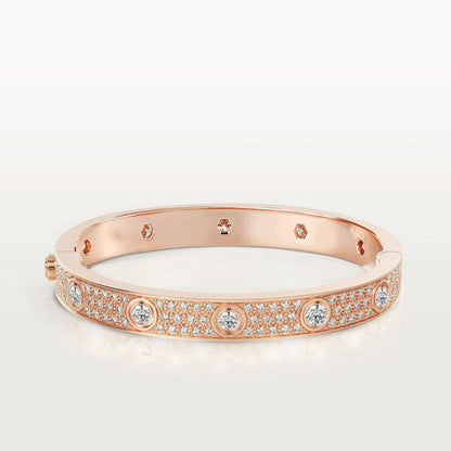 [LUCKY LOVE]LOVE BRACELET 6.1MM DIAMOND-PAVED 10 BIG DIAMONDS