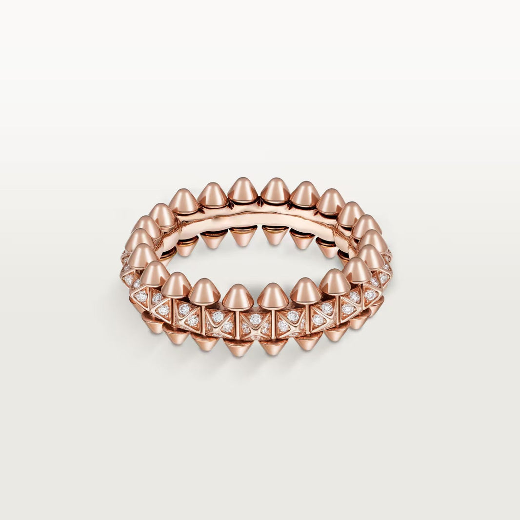 [LUCKY LOVE]CLASH 6.4MM SMALL FULL DIAMOND RING
