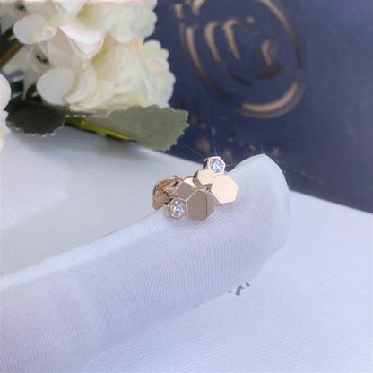[LUCKY LOVE]BEE LOVE PINK GOLD DIAMOND EARRINGS