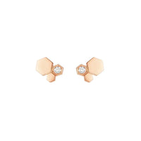 [LUCKY LOVE]BEE LOVE PINK GOLD DIAMOND EARRINGS