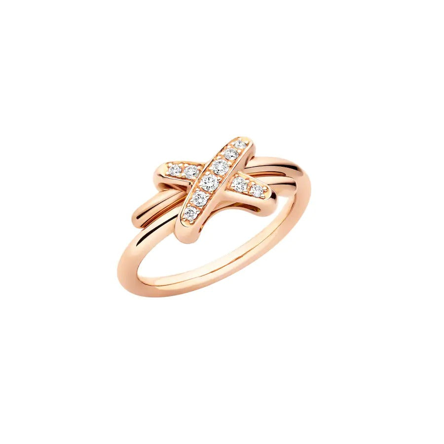 [LUCKY LOVE]JEUX DE PINK GOLD DIAMOND RING