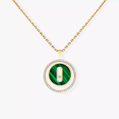 [LUCKY LOVE]Lucky Move Diamond Necklace in Rose Gold and White Mother-of-Pearl