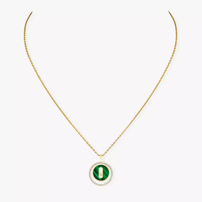 [LUCKY LOVE]Lucky Move Diamond Necklace in Rose Gold and White Mother-of-Pearl