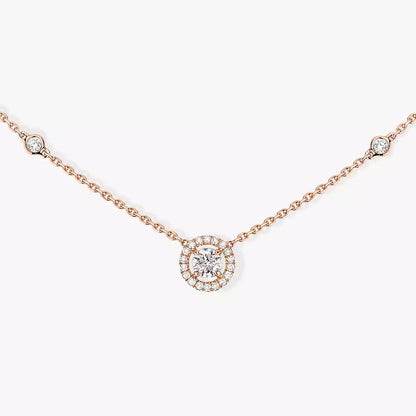 [LUCKY LOVE]Diamond Necklace 0,20ct Brilliant Shape Joy