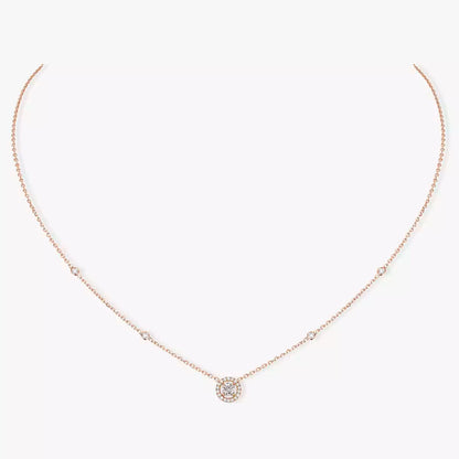 [LUCKY LOVE]Diamond Necklace 0,20ct Brilliant Shape Joy