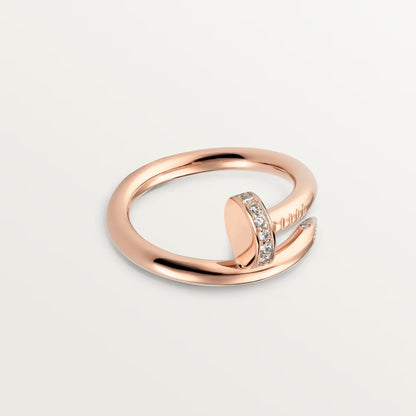 [LUCKY LOVE]JUSTE RING 2.6MM HALF DIAMOND