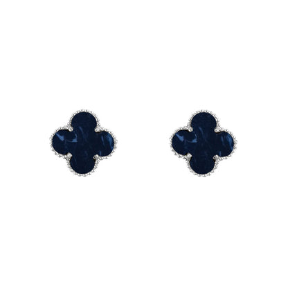 [LUCKY LOVE]CLOVER SILVER 15MM EARRINGS COLLECTION