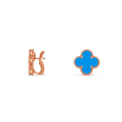 [LUCKY LOVE]CLOVER 15MM MOP EARRINGS COLLECTION