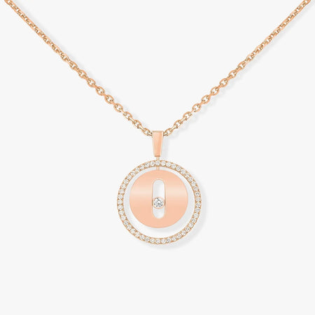 [LUCKY LOVE]LUCKY MOVE PM NECKLACE PINK GOLD DIAMOND