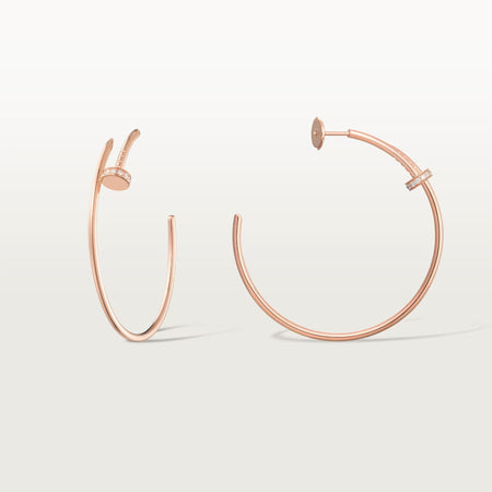 [LUCKY LOVE]JUSTE HALF DIAMOND LARGE EARRINGS