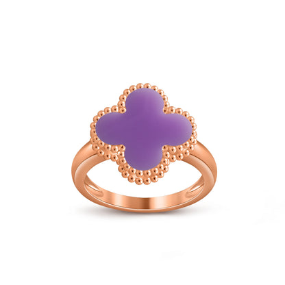 [LUCKY LOVE]CLOVER RING ROSE GOLD COLLECTION