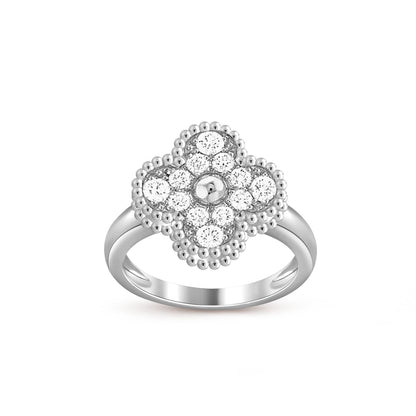 [LUCKY LOVE]CLOVER SILVER RING COLLECTION