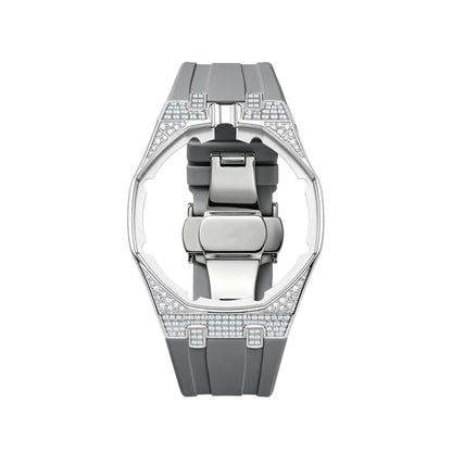 Royal Oak Pop Exclusive Steel Case With Diamond(Moissanite) & Silicone Strap