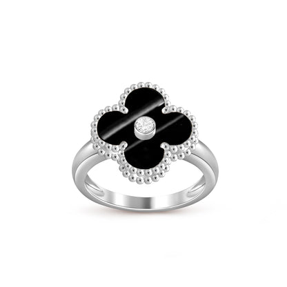 [LUCKY LOVE]CLOVER SILVER DIOMND RING COLLECTION