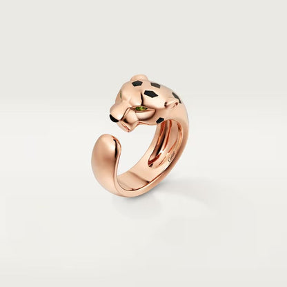 [LUCKY LOVE]PANTHERE SPOTTED MEDIUM RING