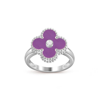[LUCKY LOVE]CLOVER SILVER DIOMND RING COLLECTION
