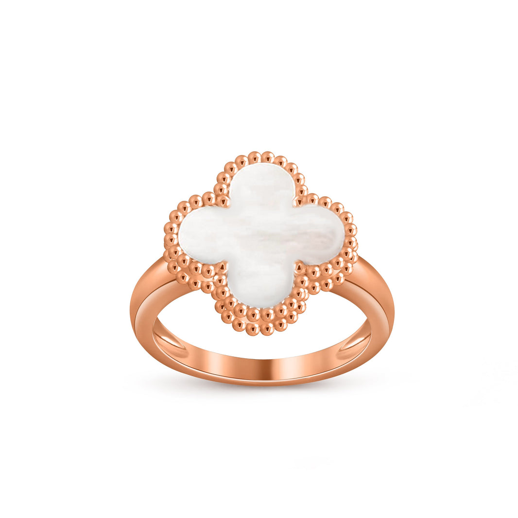 [LUCKY LOVE]CLOVER RING ROSE GOLD COLLECTION