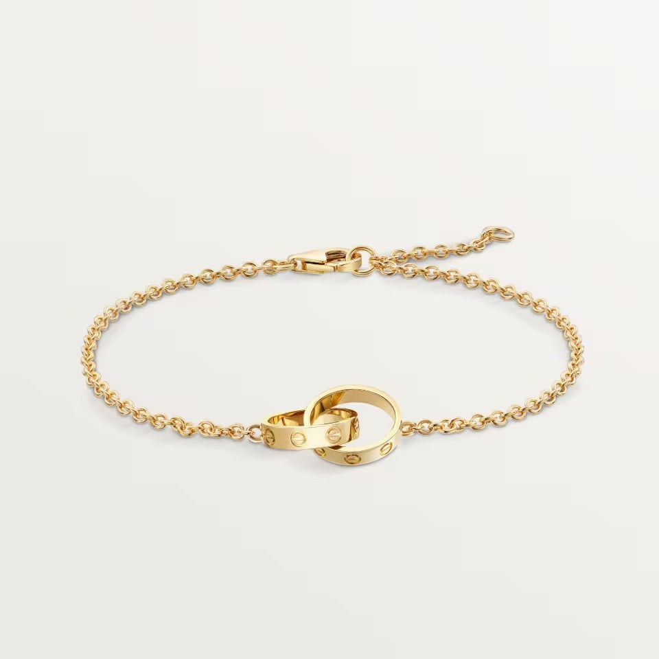 [LUCKY LOVE]LOVE BRACELET DOUBLE RING