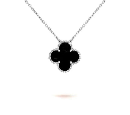 [LUCKY LOVE]CLOVER 15MM NECKLACE SILVER COLLECTION