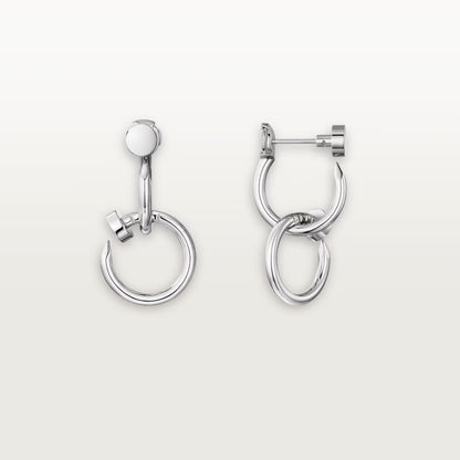 [LUCKY LOVE]JUSTE NO DIAMOND DOUBLE EARRINGS