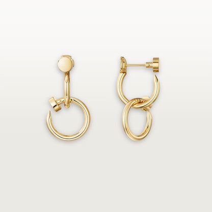 [LUCKY LOVE]JUSTE NO DIAMOND DOUBLE EARRINGS