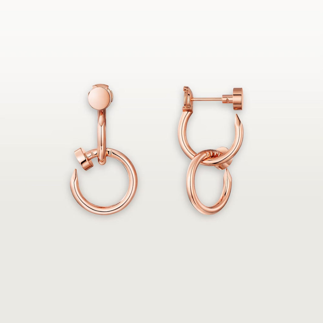 [LUCKY LOVE]JUSTE NO DIAMOND DOUBLE EARRINGS