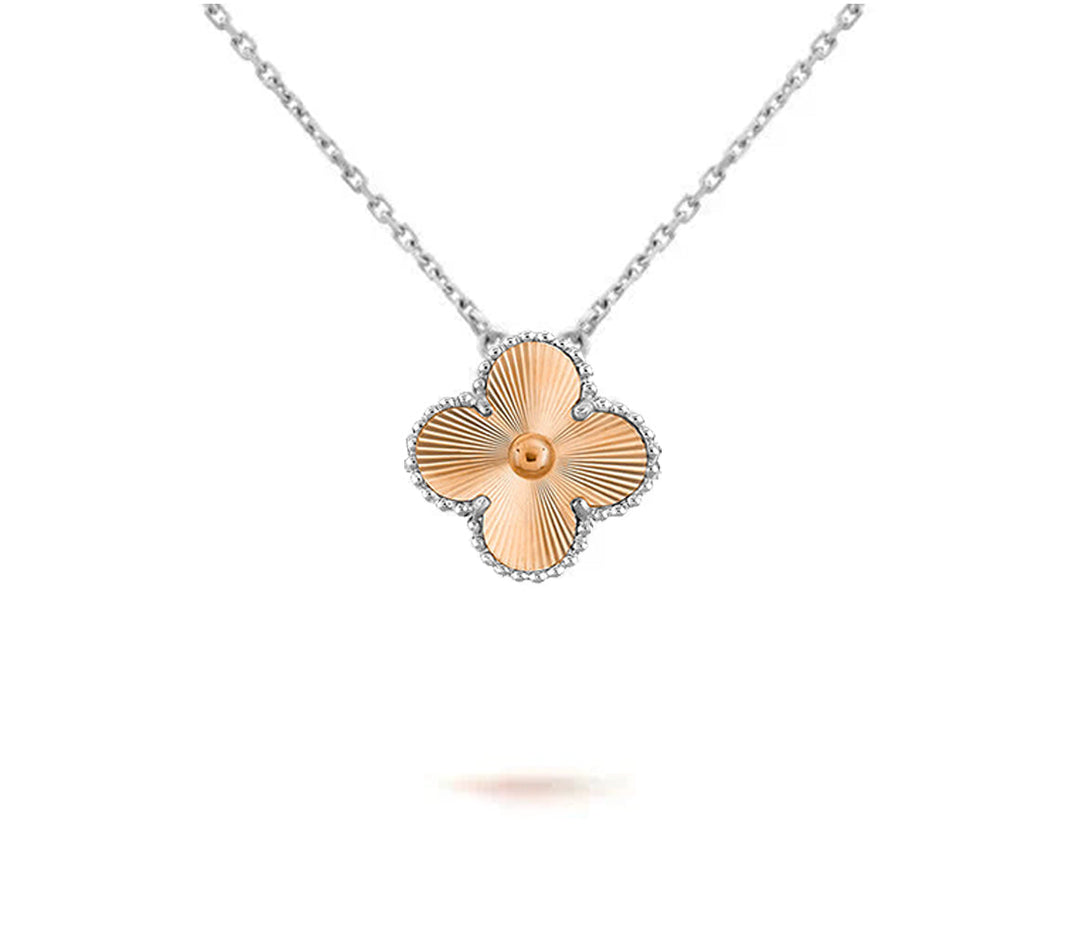 [LUCKY LOVE]CLOVER 15MM NECKLACE SILVER COLLECTION