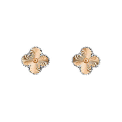 [LUCKY LOVE]CLOVER SILVER 15MM EARRINGS COLLECTION