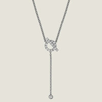 [LUCKY LOVE]FINESSE SILVER DIAMOND NECKLACE