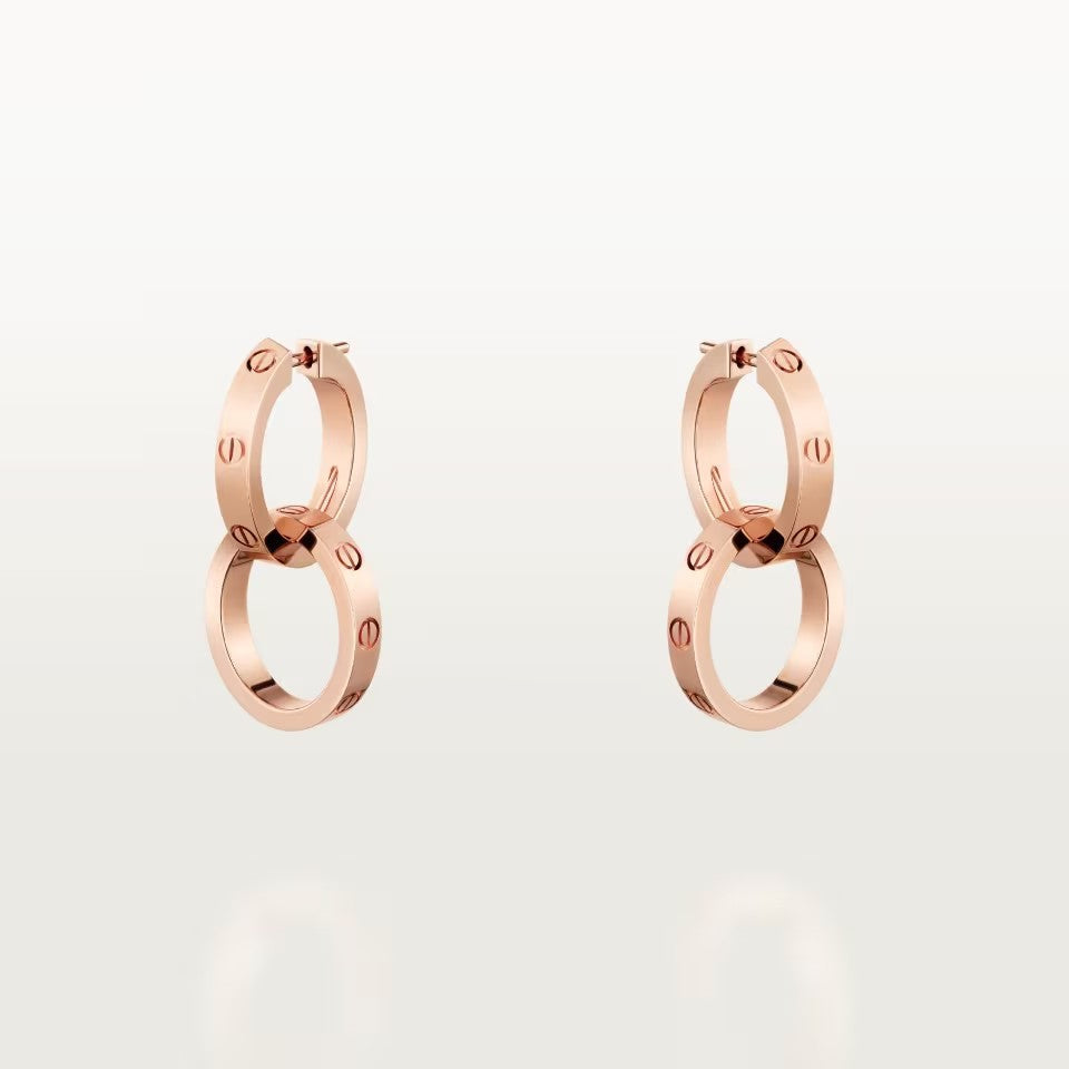 [LUCKY LOVE]LOVE 3.3MM DANGLE EARRINGS