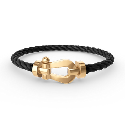 [LUCKY LOVE]FORCE LARGE HORSESHOE NO DIAMOND BRACELET GOLD