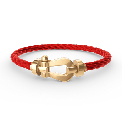 [LUCKY LOVE]FORCE LARGE HORSESHOE NO DIAMOND BRACELET GOLD