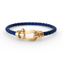 [LoveLucky]Force Horseshoe & Clover 5 Motifs Bracelet Stack Set