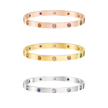 [LUCKY LOVE]2026 RAINBOW LOVE BRACELET 6.1MM  10 DIAMONDS