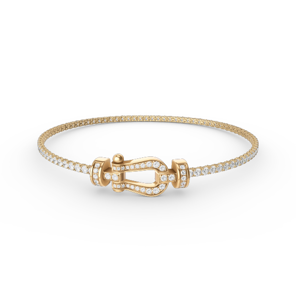 [LUCKY LOVE]FORCE  HORSESHOE  DIAMOND TENNIS BRACELET