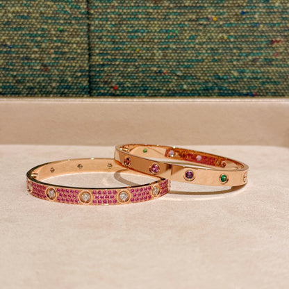 [LUCKY LOVE]2026 RAINBOW LOVE BRACELET 6.1MM  10 DIAMONDS