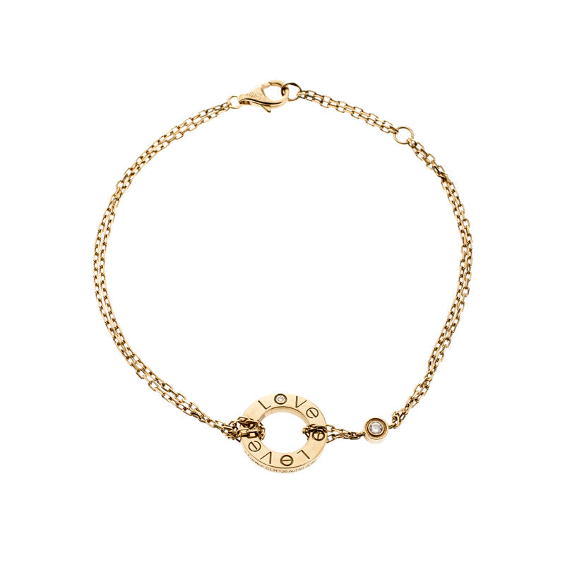 [LUCKY LOVE]LOVE BRACELET 2 DIAMOND