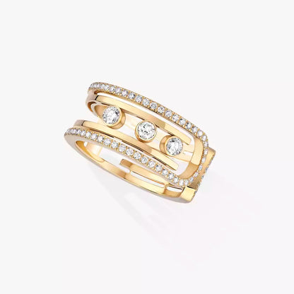 [LUCKY LOVE]Move 10th Diamond Ring in Gold