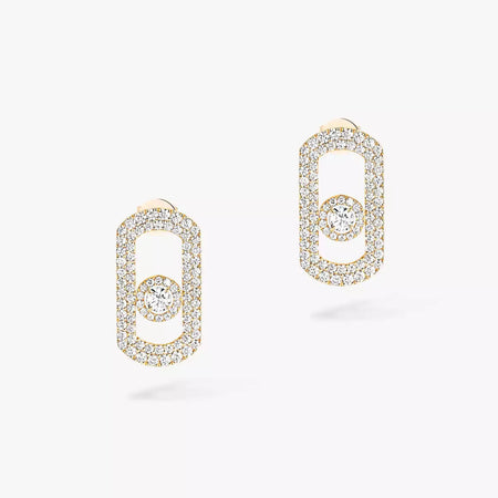 [LUCKY LOVE]So Move Pave_-Set Diamond Earrings in Silver