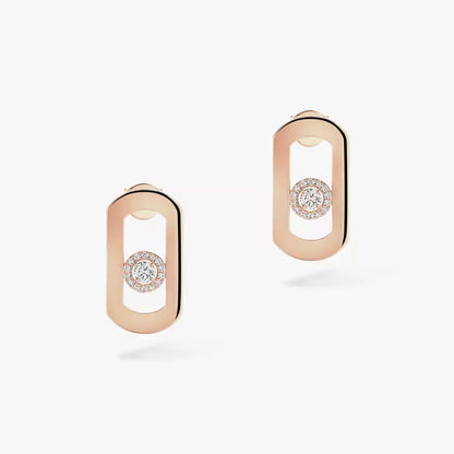 [LUCKY LOVE]So Move Diamond Earrings in Yellow Gold