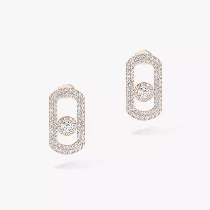 [LUCKY LOVE]So Move Pave_-Set Diamond Earrings in Silver