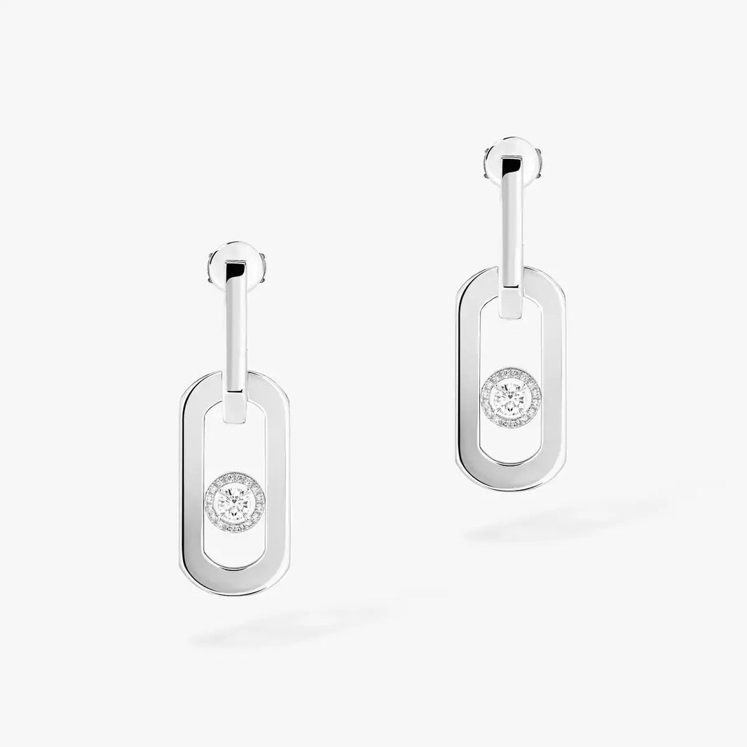 [LUCKY LOVE]So Move XL Diamond Pendant Earrings