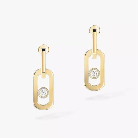 [LUCKY LOVE]So Move XL Diamond Pendant Earrings