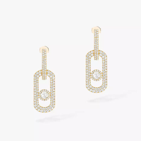 [LUCKY LOVE]So Move XL Pave_-Set Diamond Pendant Earrings