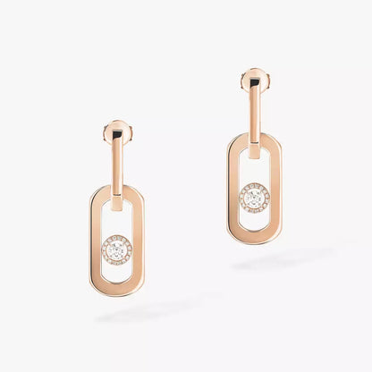 [LUCKY LOVE]So Move XL Diamond Pendant Earrings