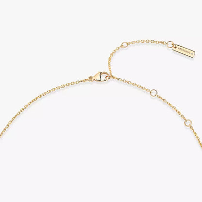 [LUCKY LOVE]Lucky Eye Diamond Necklace in Rose Gold and Turquoise